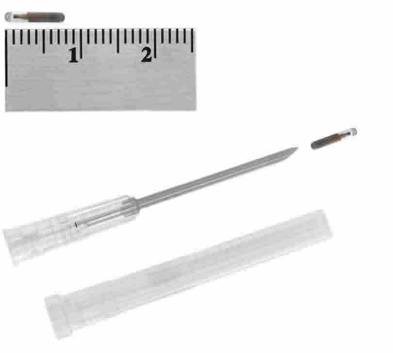 Minitranspondedor implantable ID-100B/1.4 con aguja estéril